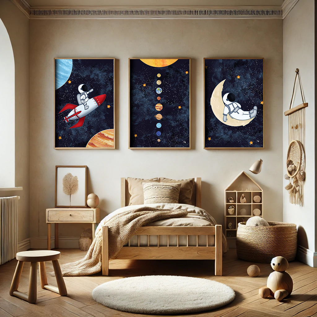 Affiche "L'astronaute endormi sur la lune"