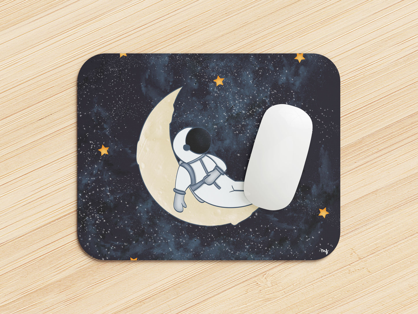 Tapis de souris "L'astronaute endormi sur la lune"